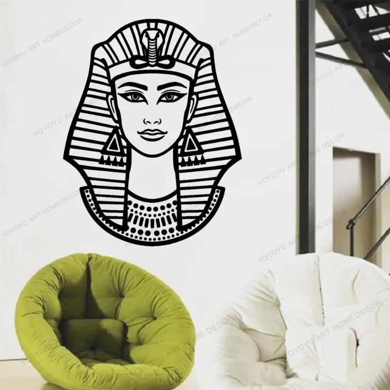 Adesivi murali Cultura egiziana Carta da parati L'antico faraone egiziano Soggiorno mobile Camera da letto Decalcomanie Decorazioni per la casa DW9987
