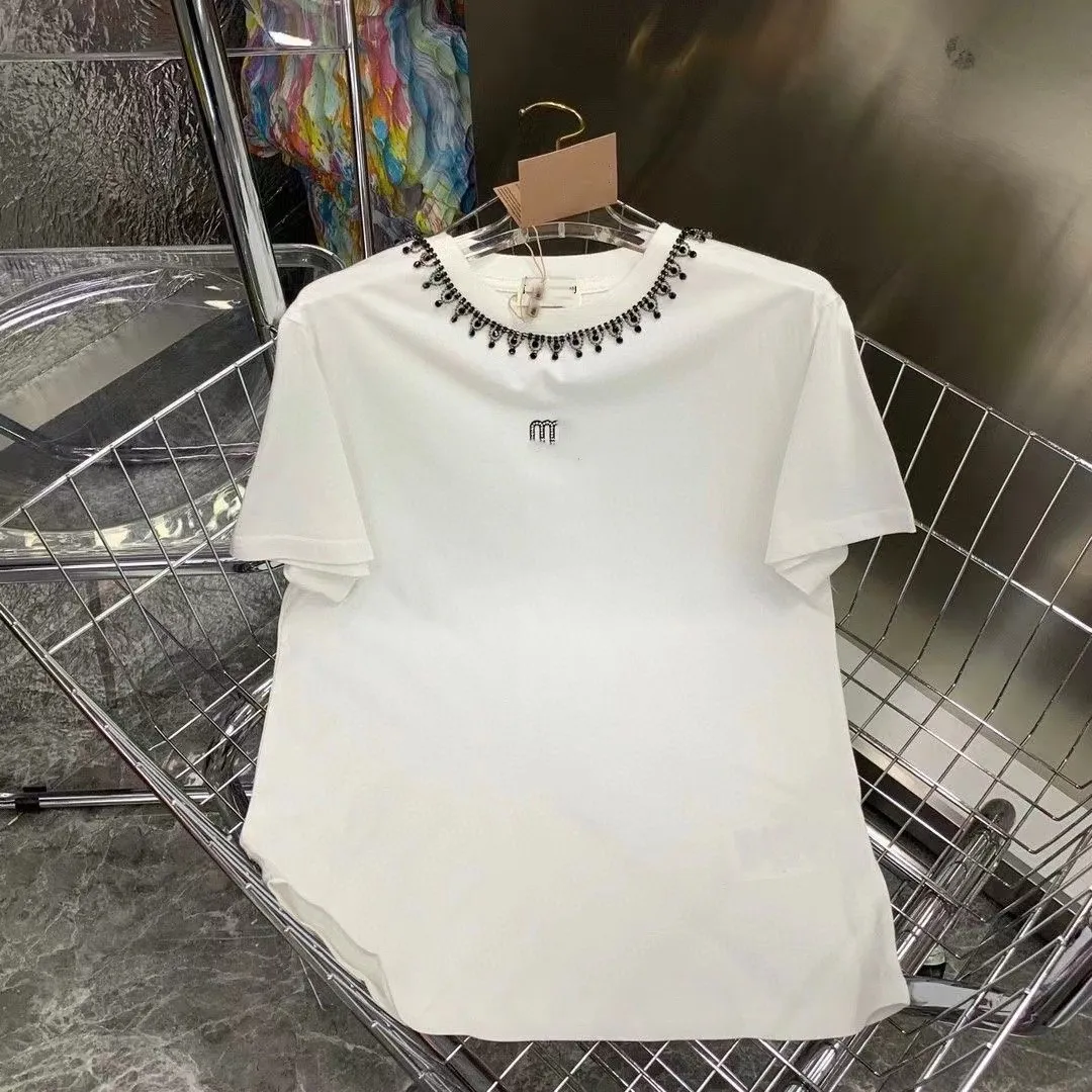 Designer alfabeto moda início da primavera em torno do pescoço frisado t-shirt de algodão feminino lapela listrado estilo doce peito moda socialite malha topo