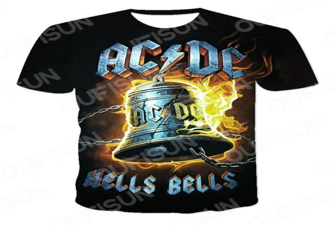 Été AC DC 3D imprimé Rock Roll hommes t-shirt hommes vêtements à manches courtes top t-shirts mâle décontracté impression O cou Gentleman 2205204469963