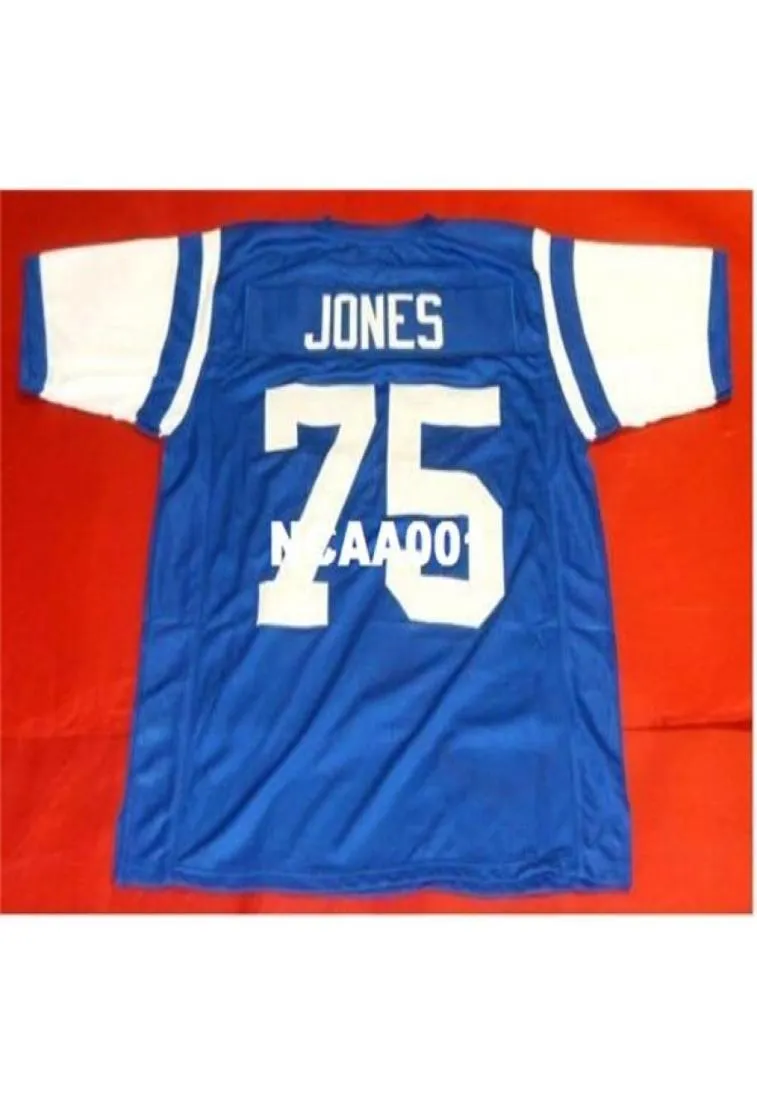 001 75 DAVID DEACON JONES CUSTOM FEARSOME FOURSOME Retro College Jersey size s4XL or custom any name or number jersey5198205