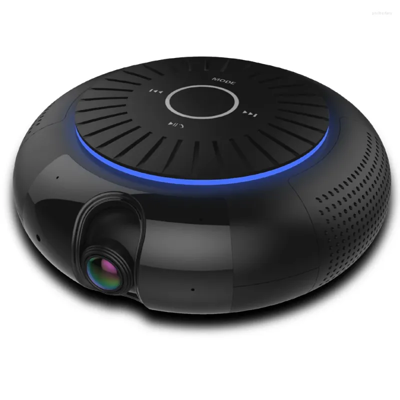 Panorama 180 grader 1080p HD WiFi IP-kamera Inbyggd 5W HIFI-system Bluetooth-högtalare Internetmusik med gratis app-fjärrkontroll