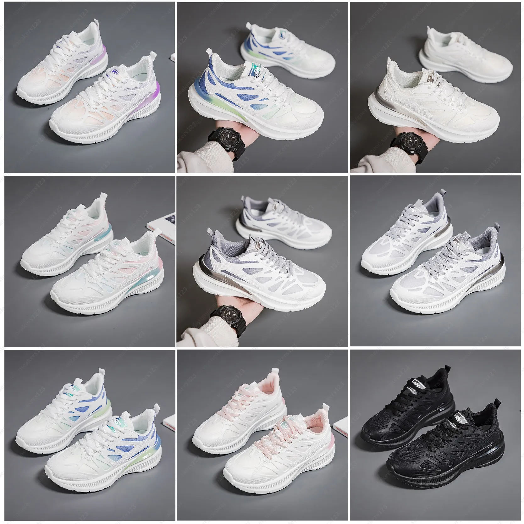 Athletic Shoes for Men Women Triple White Black Designer Mens Trainer Sneakers Gai-68
