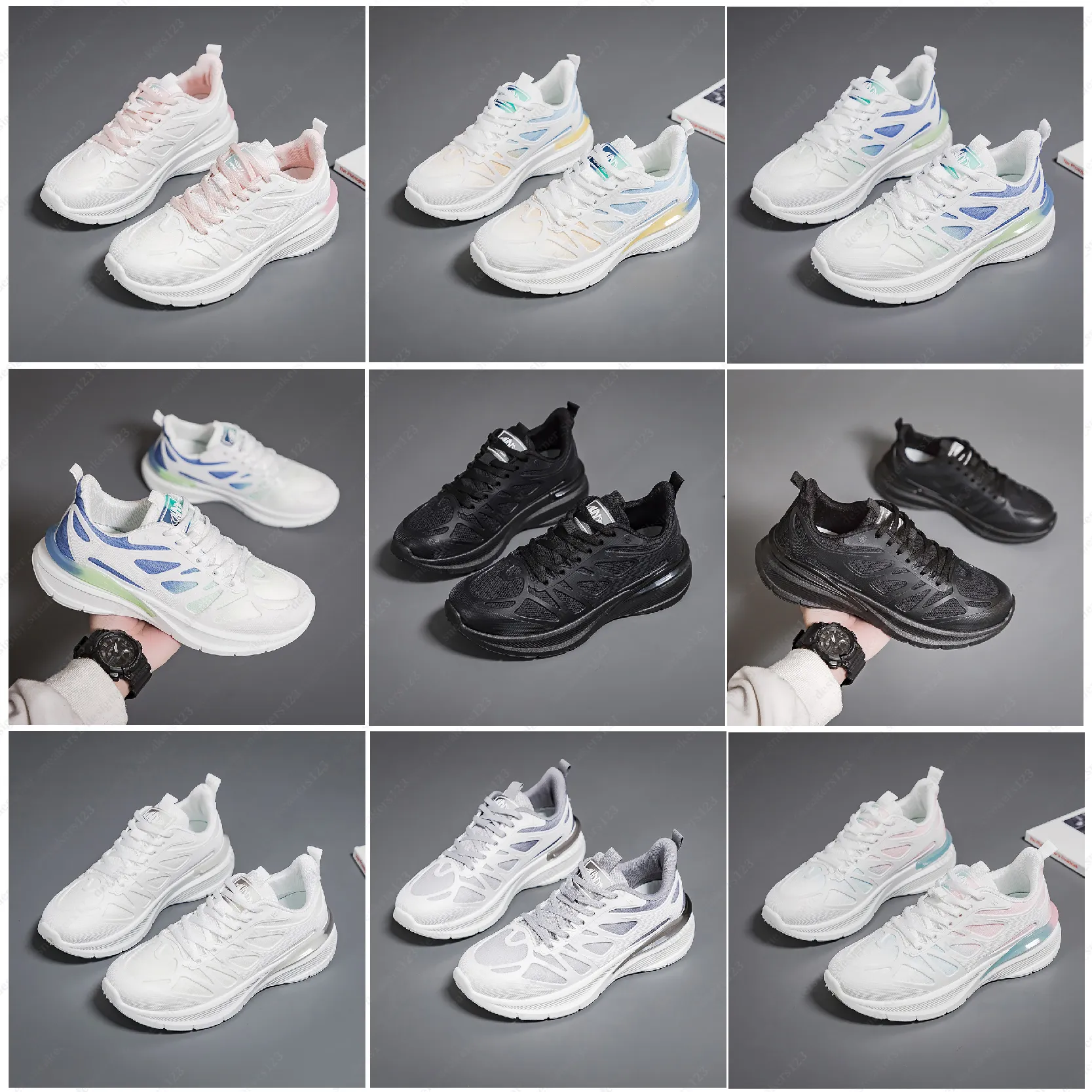 Athletic Shoes for Men Women Triple White Black Designer Mens Trainer Sneakers GAI-155