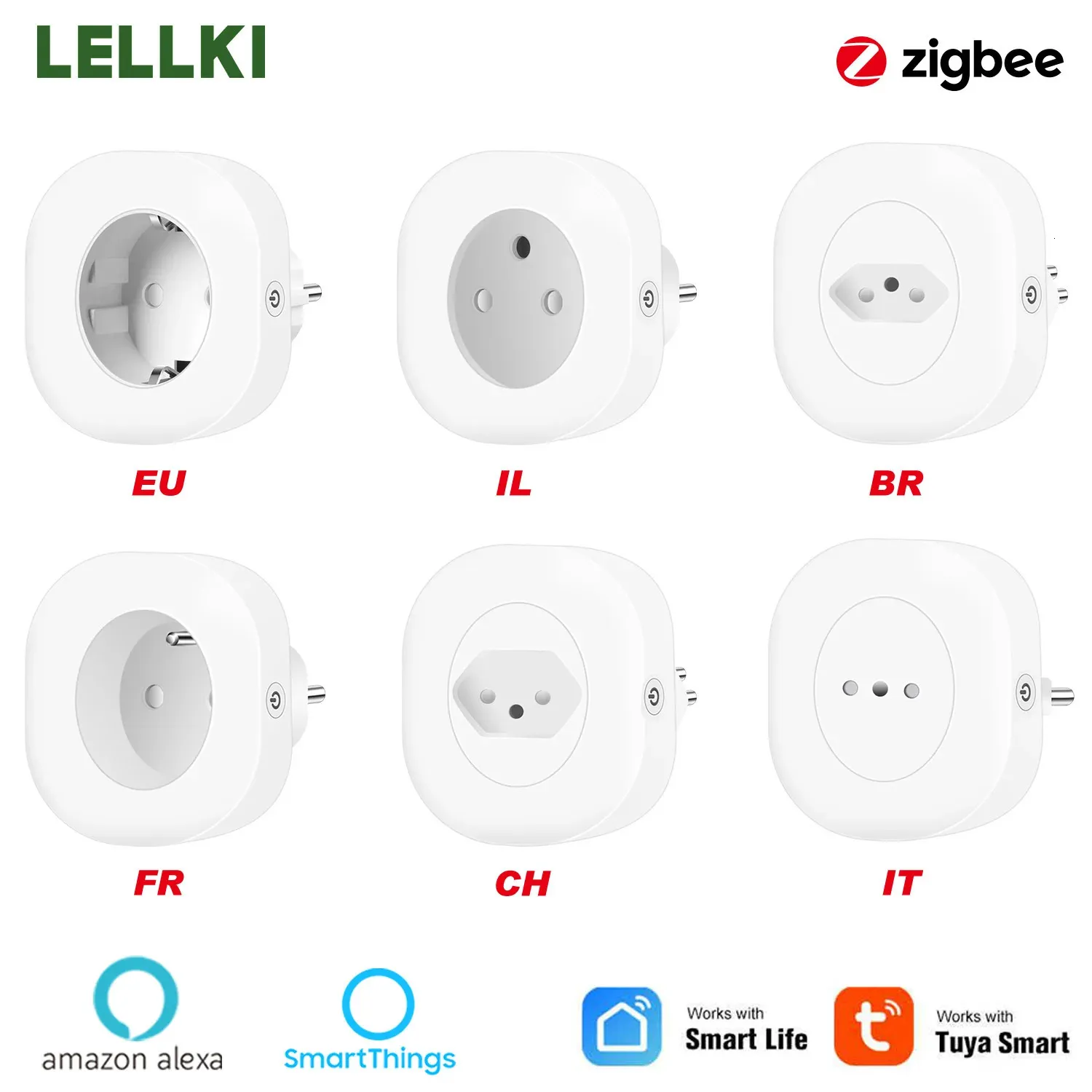 lellki zigbee powerプラグソケットzigbee2mqtt 10a eu brazil french il it ch ch chリモートコントロール