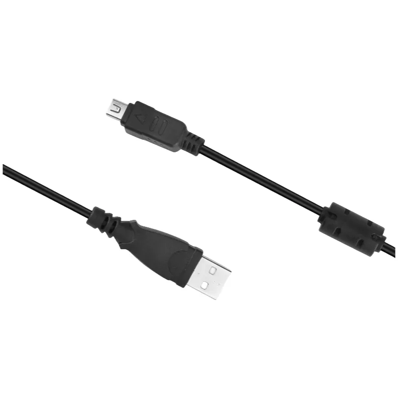 Câble de remplacement de cordon de données USB vers 12P, 1.5m/4,9 pieds, câble numérique USB5 USB6, noyaux en cuivre pur OD4.0 pour CB-USB5 CB-USB6 pour appareil photo Olympus