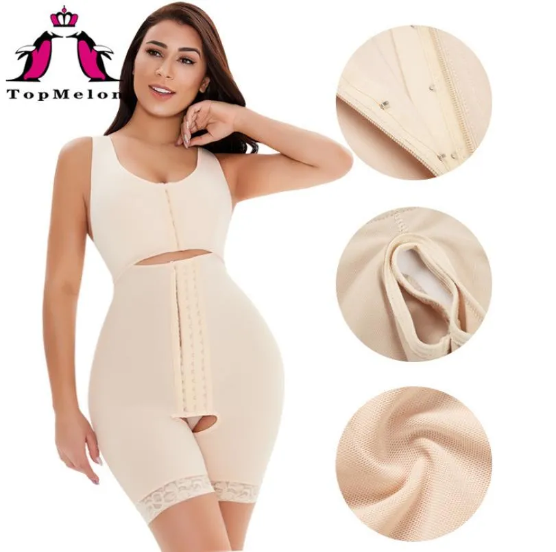 Kobiety Shapewear Bodysuit pełne ciało shaper rajstopy Fajas po operacji po liposukcji ubrania sprężania