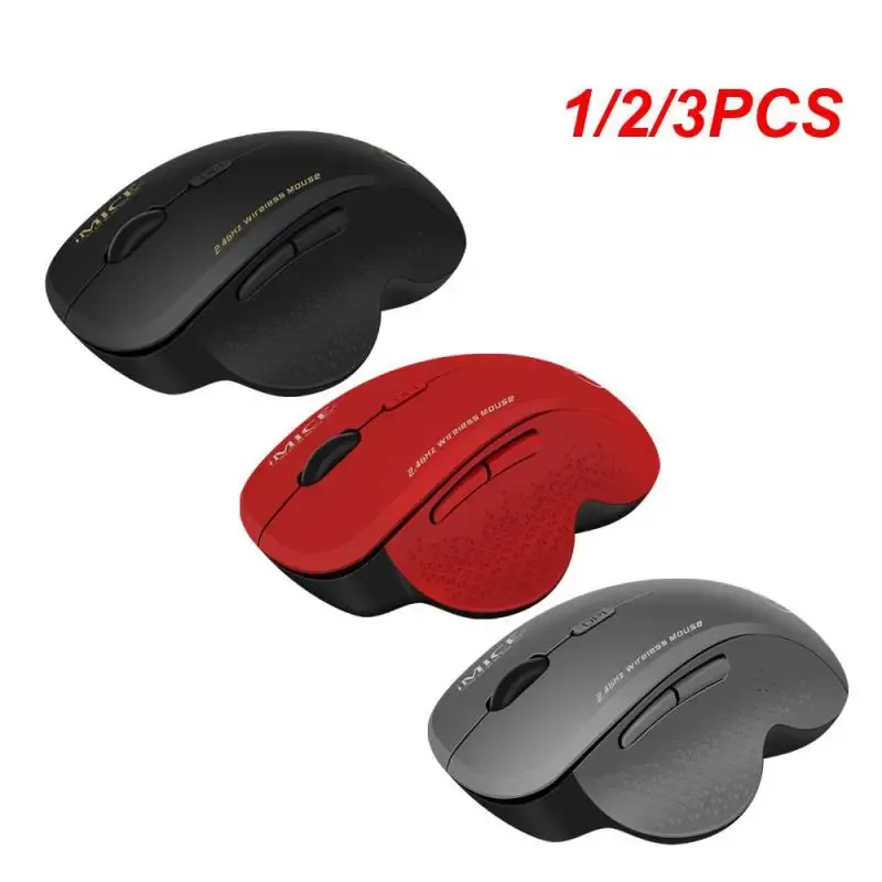 Mice 1/2/3PCS Ergonomic Mouse Wireless Mouse Computer Mouse For PC Laptop 2.4Ghz USB Mini Mause 1600 DPI 6 buttons Optical Mice