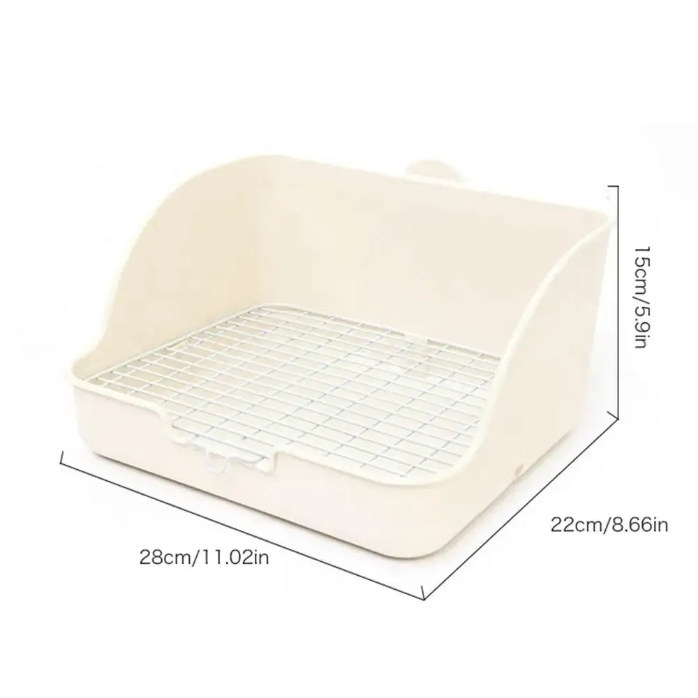 Pudełka plastikowe kota królika toaleta toaleta nocniczka narożna kuweta dla kotów Sifting Cat Cieszonka Pee Pad Tray Tray Cleaning