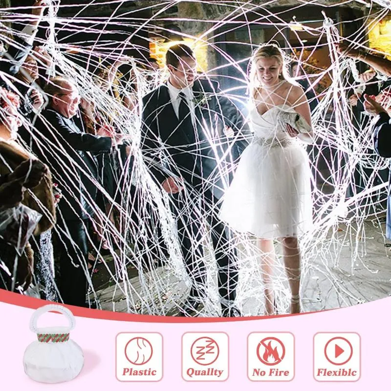 Decorazione per feste 10 pezzi Forniture per celebrazioni di matrimoni Lancio a mano Nastro Spray Barre di colore Streame Fuochi d'artificio Bouquet Atmosfera Prop