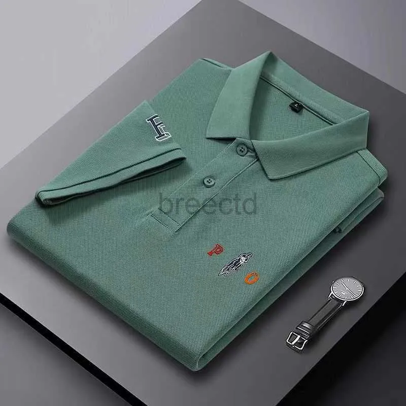 T-Shirts 2023 Men's Summer Menswear Designer Polo Shirt Short Sleeve T-Shirt Embroidered Lapels Mens Top Trendy Clothing Sale Luxury Business Wear Size M-3XL 240304