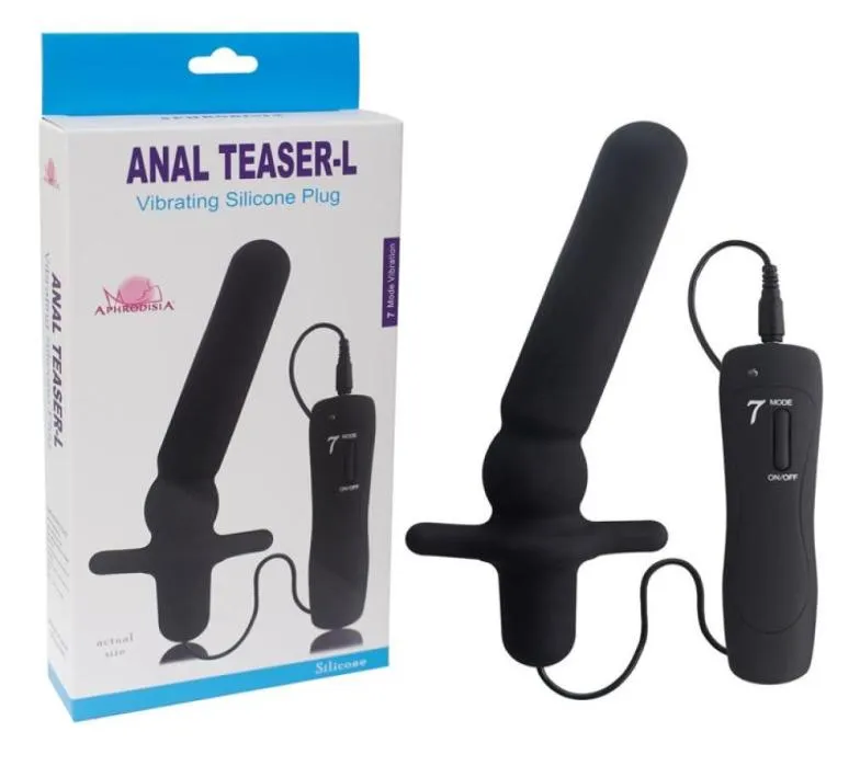Afrodisia 7 lägen silikon anal vibrator sex leksak för vuxen vibrerande rumpa plug sl anus stimulering sexprodukt onanator 174202829010