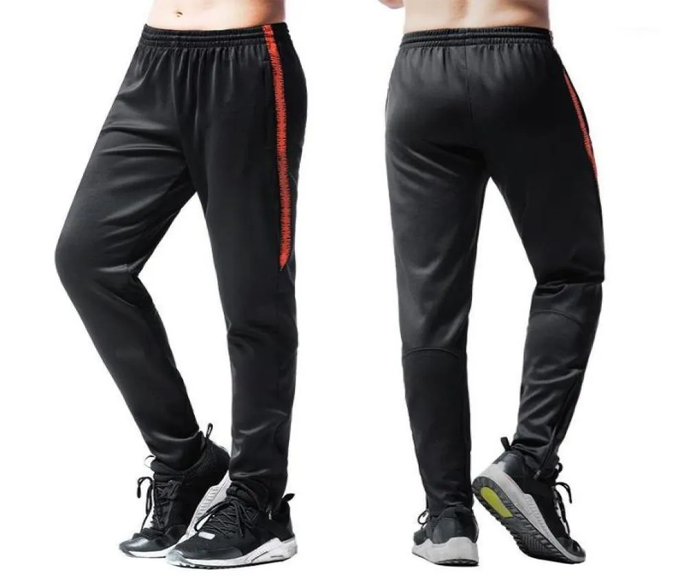 2020 Summer Men039S Soccer Pants Jogging Fitness Legings Workout Running Sports Football Pants Soccer Trousers With Pocket Zip8656526