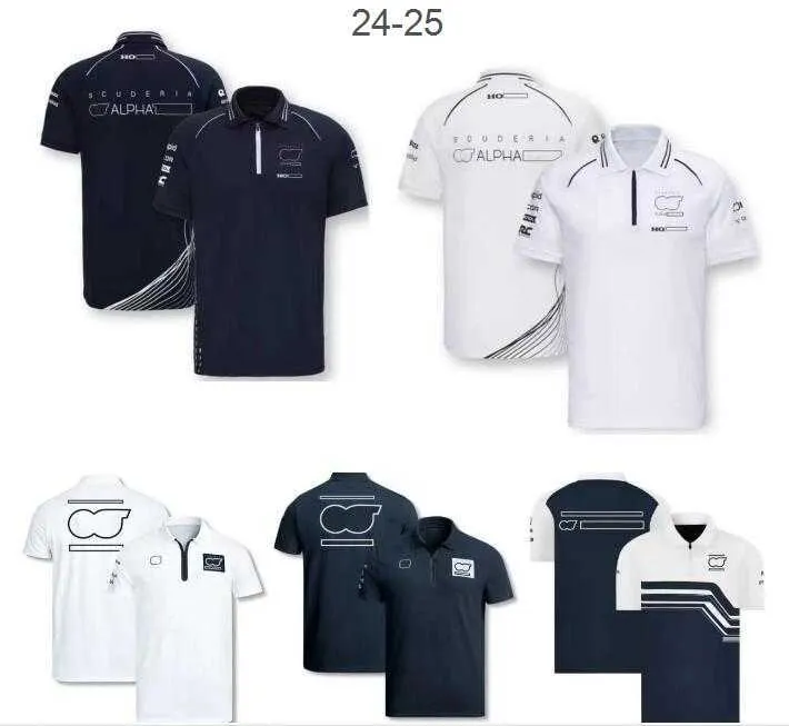 Herrt-shirts F1 racing polo skjortor nya lagskjortor samma stil anpassade