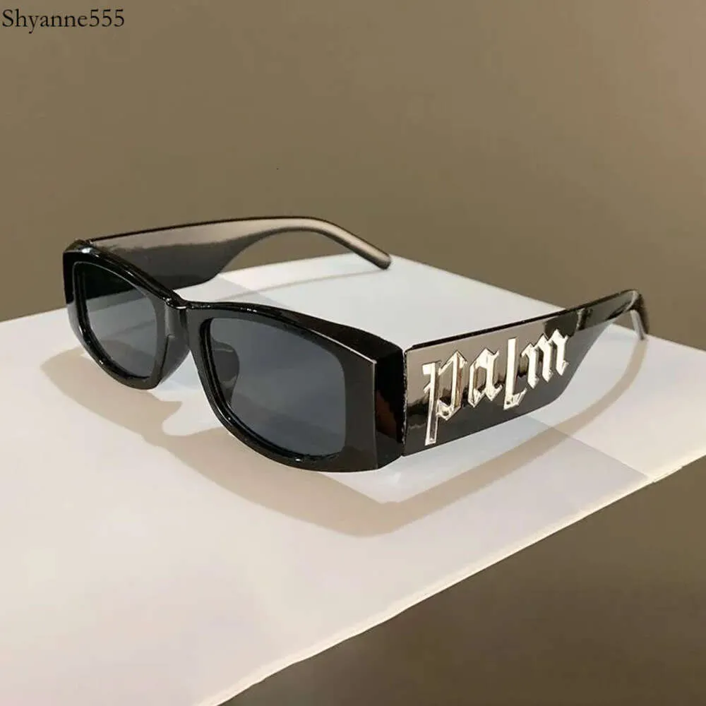 Palmangel Classic Solglasögon för män Designer Summer Shades Polariserade glasögon Big Fram Black Vintage Overdimensionerade solglas av kvinnor manliga