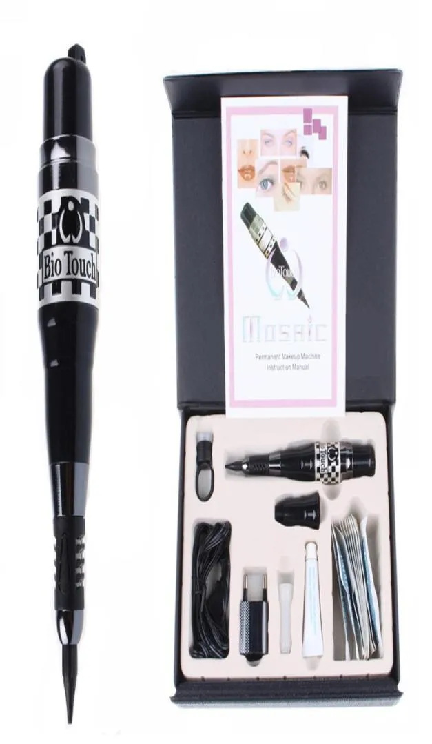 1 KIT DE MACHINE À MOSAÏQUE DE MAQUILLAGE PERMANENT Aiguilles De Pistolet De Tatouage Caps Kits De Tatouage Cosmétiques Complets Pour Tatouer L'eyeliner À Lèvres Des Sourcils4330447