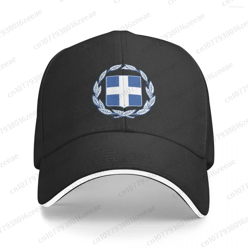 Ball Caps Greece Flag Baseball Hip Hop Sandwich Cap Men Men Regulowane Sport Hats Outdoor Sport Hats