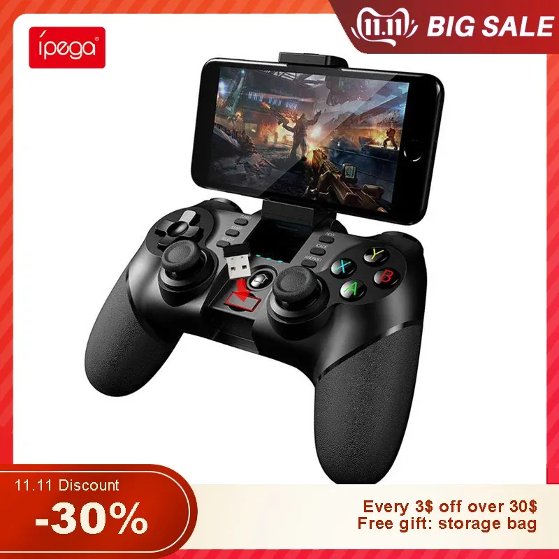 Gamepads ipega yükseltme pg9076 bluetooth oyun denetleyicisi 2.4g kablosuz gamepad nintendo anahtarı Apple arcade mfi oyunları Android PC PS4