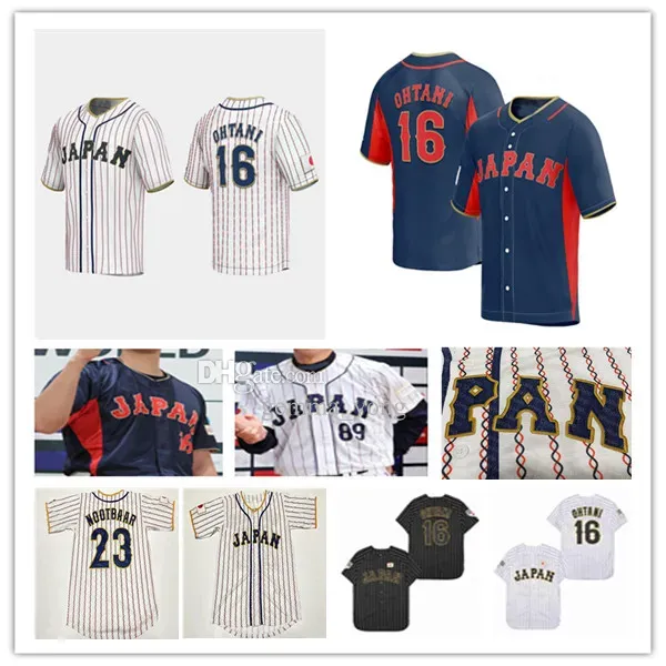 Personalizzato 2023 Team Japan Baseball Jerseys Kensuke Kondoh Yuhei Nakamura Munetaka Murakami Kazuma Okamoto Tetsuto Yamada Takumu Nakano Shugo Maki Genda Women Youth