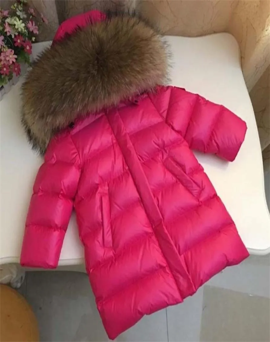 Vêtements pour enfants doudoune garçons et filles col en fourrure avec manteau long et épais 212 ans LJ2011244423639