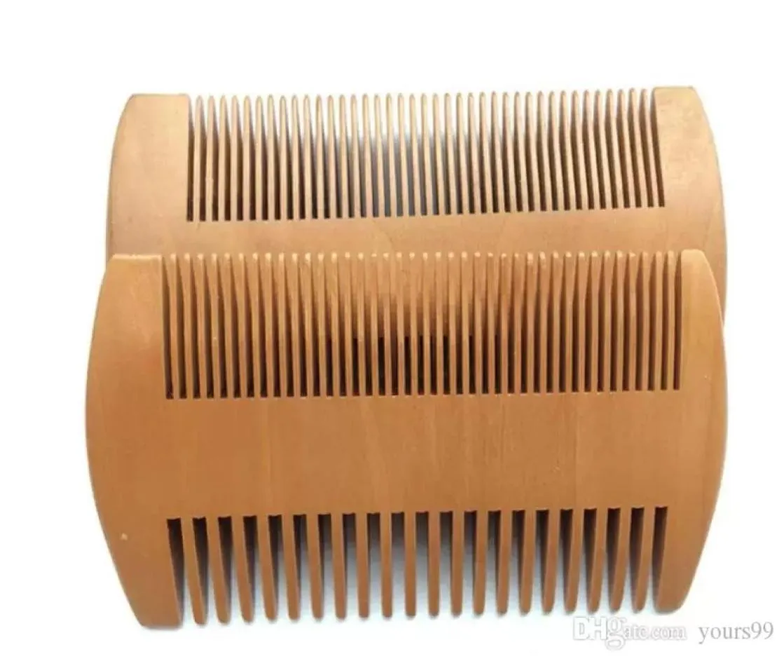 Pocket Wood Beard Comb Double Sides Super smala tjocka träkammar MC7825933091