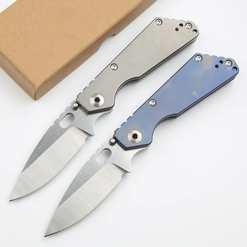 JULI Quality OEM SNG Pocket Folding Knife CPM154 Blade Titanium alloy Handle Ceramic Bearing Fold Camping Outdoor Survival EDC Tactical Fruit Kitchen Knives Tool