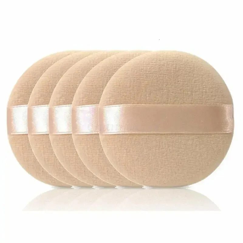 Heallor 5pcs Mulheres Rosto Esponja Macia Forma Redonda Maquiagem Pó Corretivo Fundação Puff Ferramentas de Beleza Conjunto de Esponja Cosmética para Blu 240229