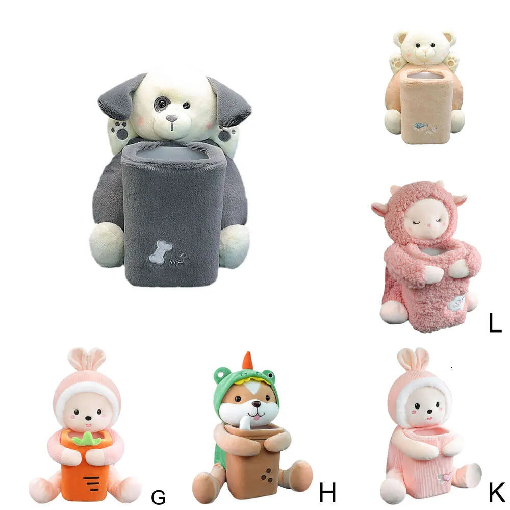 New Pcs Cute Cartoon Animals Tissue Box 2 In 1 Garbage Can Seat Creative Multifunctional Car Interior Accessories New