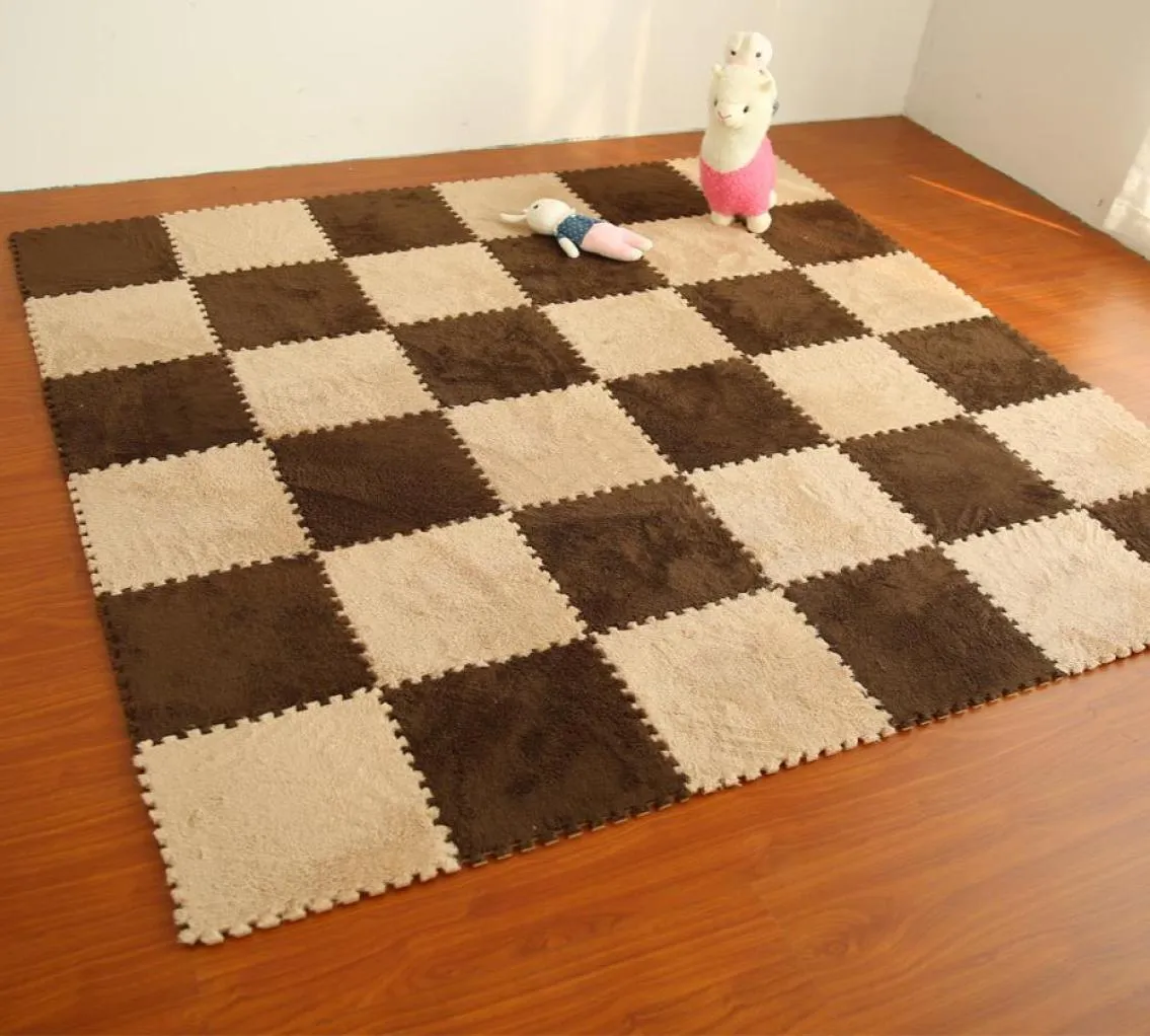 30x30cm Kinder Schaum Teppich Wohnzimmer Fußmatten Anti-Slip Kissen Zimmer Teppiche Pad Schlafzimmer Puzzle Matte tapetes2468015