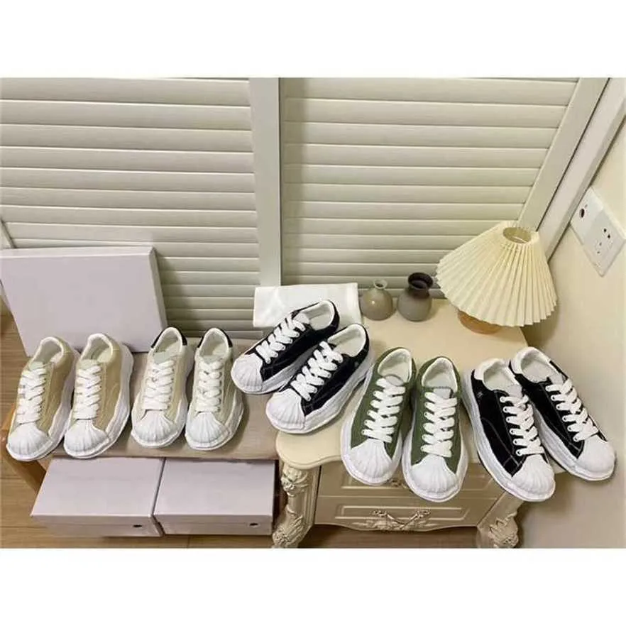 Sports 2024 New Sanyuan Kangyu shell head dissolving women m stars with the same heightening niche board canvas shoes men