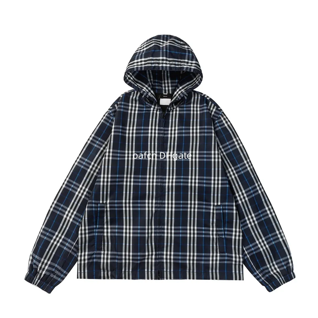 Hoodie masculino moda designer moletom casaco solto jaqueta de manga comprida hip hop rua camisola com capuz cruz xadrez com capuz cordão jaqueta de manga comprida 902