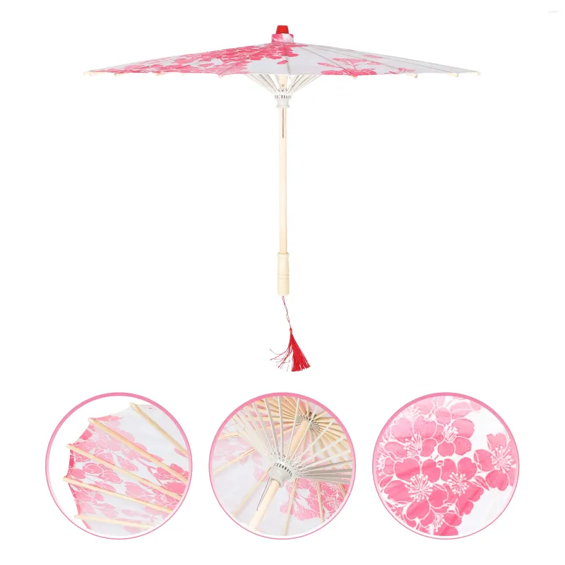 Guarda-chuvas guarda-chuva japonês papel seda decoração traje dança retro decorativo cosplay óleo chinês vintage clássico guarda-sol