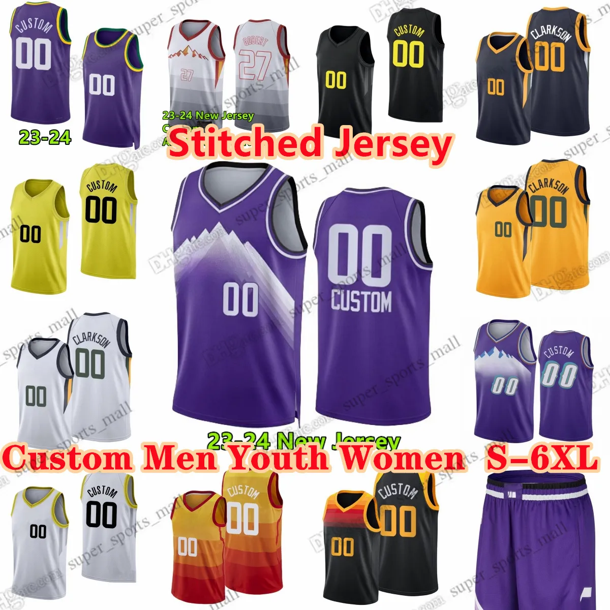 Custom S-6XL Stitched 23-24 SeasonBasketball Jerseys John Collins Clarkson Collin Sexton Lauri Markkanen Talen Horton-Tucker Otto Porter Jr. Kira Lewis Jr. Hendricks