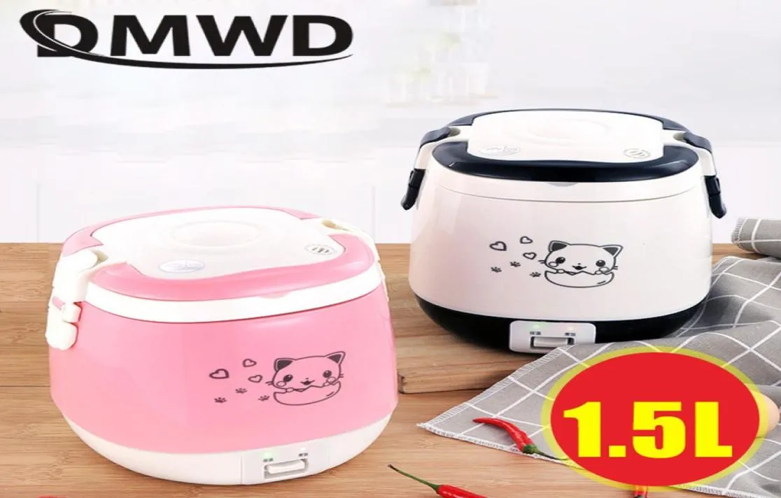 DMWD 15L Mini Electric Rice Cooker Portable Cooking Steamer Multifunktion Food Container Soup Pot Heat Lunch Box 13 People C17507808