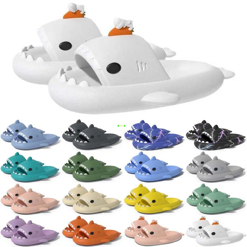 Gratis verzending Designer shark slides sandaal GAI slipper sliders voor mannen vrouwen sandalen slide pantoufle muilezels heren dames slippers trainers sandles color263