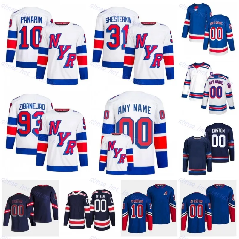 #23 Adam Fox Stadium Series Hockey-Trikot #10 Artemi Panarin Igor Shesterkin Jacob Trouba Kandre Miller Wheele Vincent Trocheck Chris Kreider Mika Zibanejad