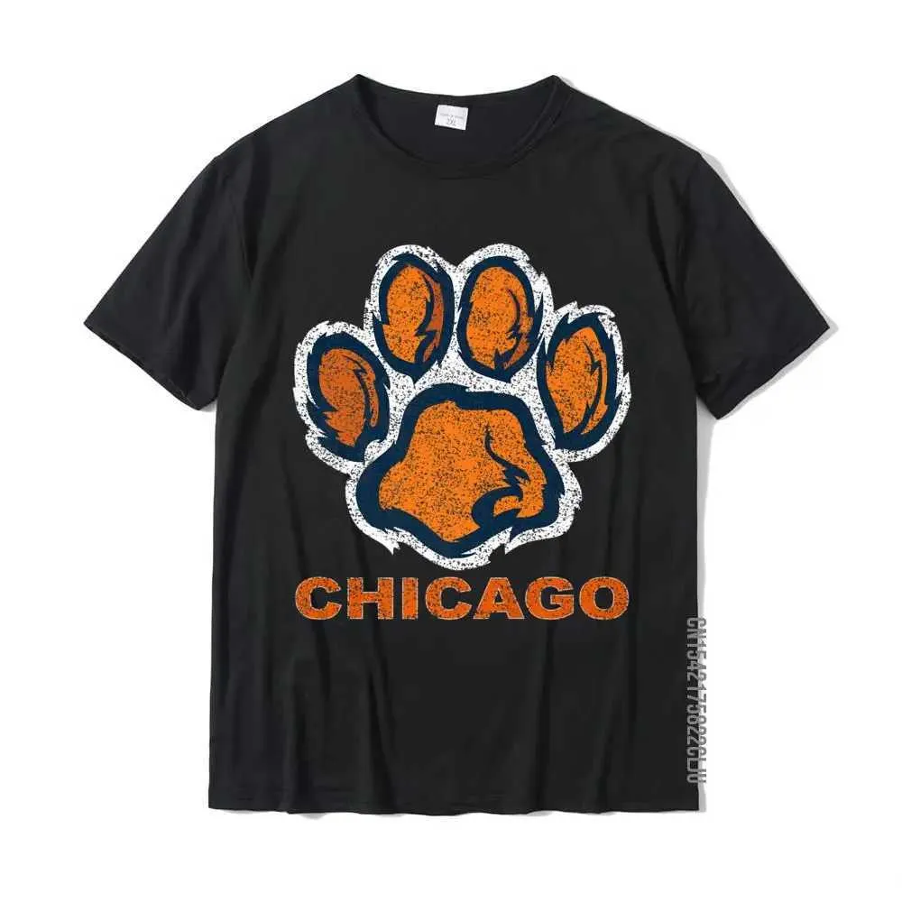 Group Top T-shirts Plain O Neck Crazy 100% Cotton Male Tops & Tees Printed Short Sleeve Tops Shirt Drop Shipping Funny Vintage Foot Paw Bear Orange  Gifts Premium T-Shirt__30366 black
