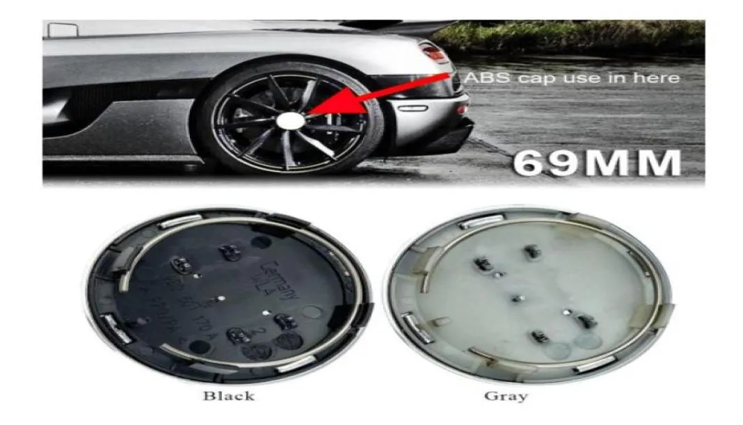 80pcs 69mm Car Styling Wheel Center Covers Badge Hubcaps 4B0601170A For A3 A4 A5 A6 A7 A8 S4 S6 Accessories3640324