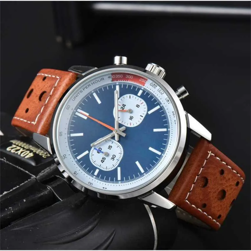 42% OFF relógio Top Time Mens Movimento de Quartzo Todo Dial Trabalho Cronógrafo Luminoso Estilo de Vida Relógio de Pulso À Prova D 'Água Montre De Luxe