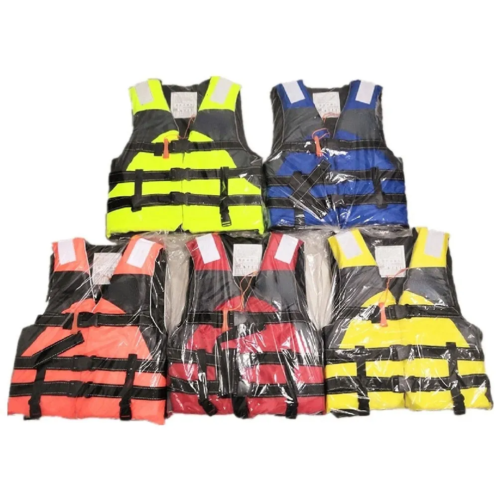 Gilet de sauvetage de rafting en plein air pour enfants et adultes, vêtements de plongée en apnée, combinaison de pêche, combinaison de niveau de dérive professionnelle 240219