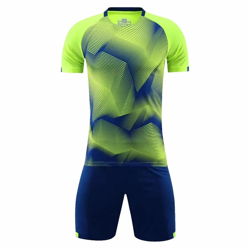 Adult Men Kids Child Youth Soccer Jersey Set Volleyball Football Shirts Uniform Shorts Sport Kit Clothing Suit Custom Print 240304