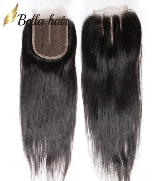 4x4 Straight Top Closure HD Medium Brown Lace Natural Color Brazilian Peruvian Human Hair Extensions6826143