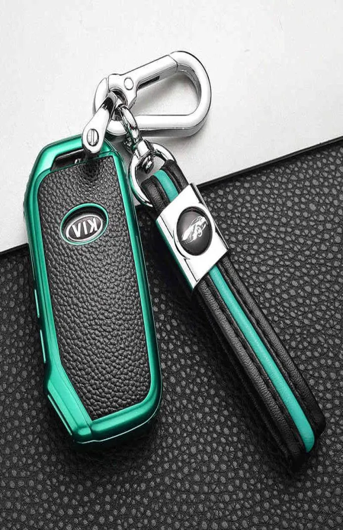 Caso MORBIDO Della Copertura Dell'automobile di TPU Borsette Tasca Per KIA Sportage Ceed Sorento Cerato Forte 2018 2019 Smart Key Caso Accessori9018289