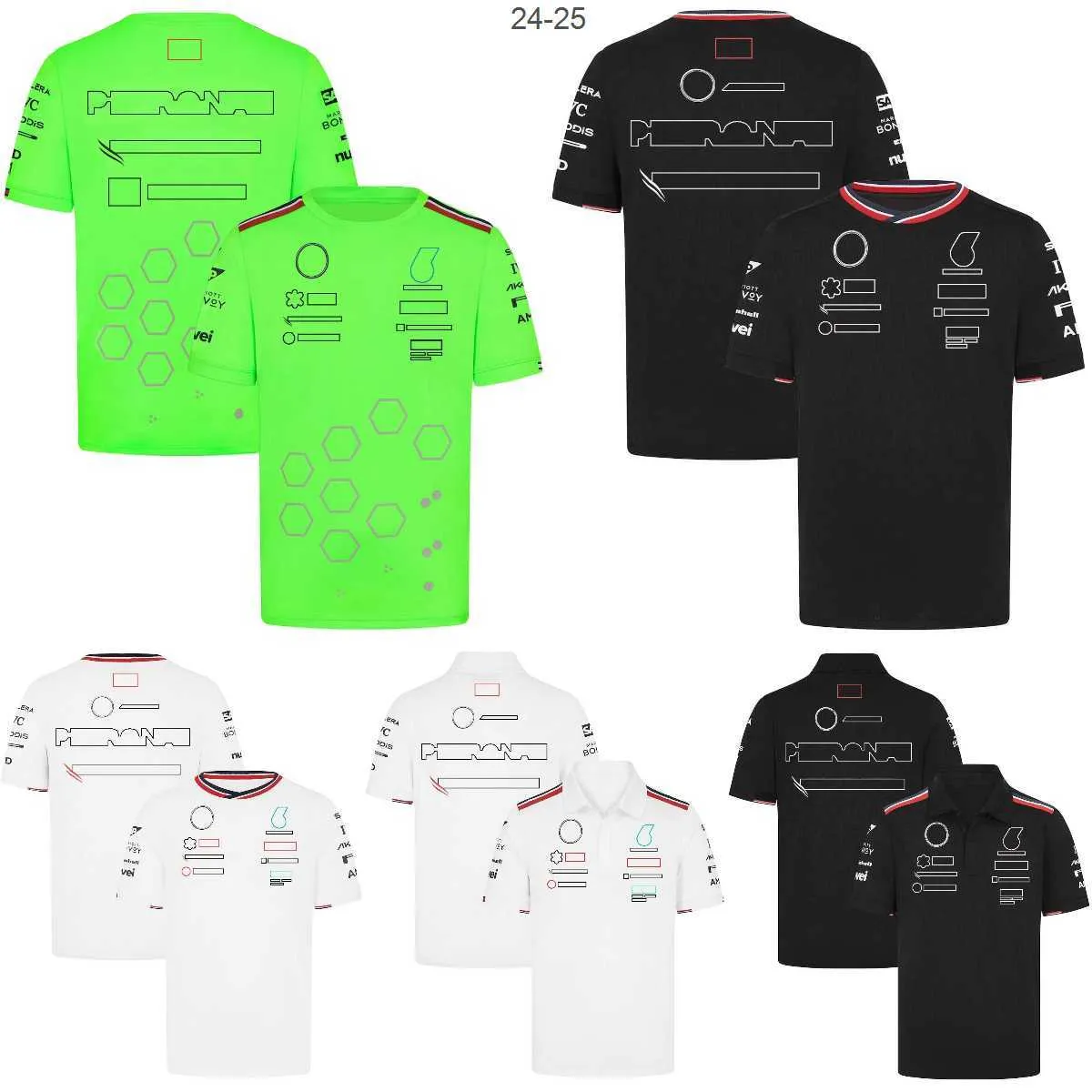 Erkek Tişörtler 2024 F1 Takım Yarışı T-Shirt Formül 1 Sürücü T-Shirt Polo Gömlek Yeni Sezon Araba Hayranları Sıradan Forma Üstleri Yaz Erkek Giyim T-Shirts