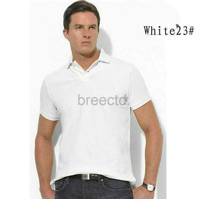 T-shirts 2023 Men's Pony High Quality Herr Polo Shirt Designer Kort ärm T-shirt Fashion High-End Alligator 240304