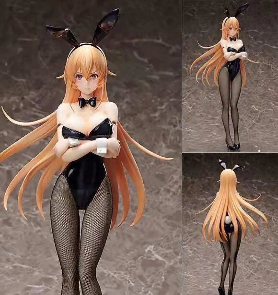 25cm ing bstyle mat krig shokugeki no Soma Bunny Girl Figur 14 Hard PVC Anime Action Model Figures Toys Gift1146365