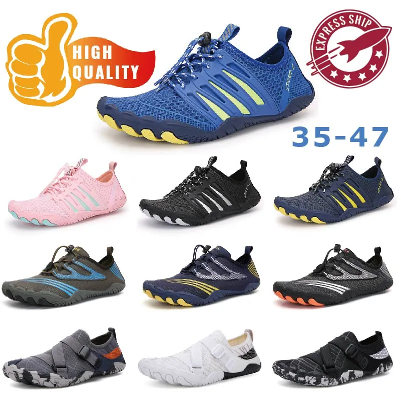 Donna Uomo Scarpe da acqua traspiranti ad asciugatura rapida Scarpe da ginnastica da spiaggia Calzini Scarpe da ginnastica antiscivolo Piscina Casual GAI morbido e confortevole