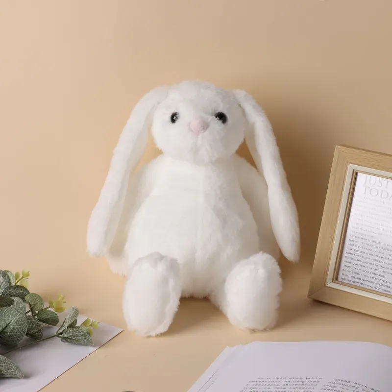 30cm Sublimation Easter Day Bunny Plush long ears bunnies doll with dots pink grey blue white rabbit dolls for childrend cute soft plush toys