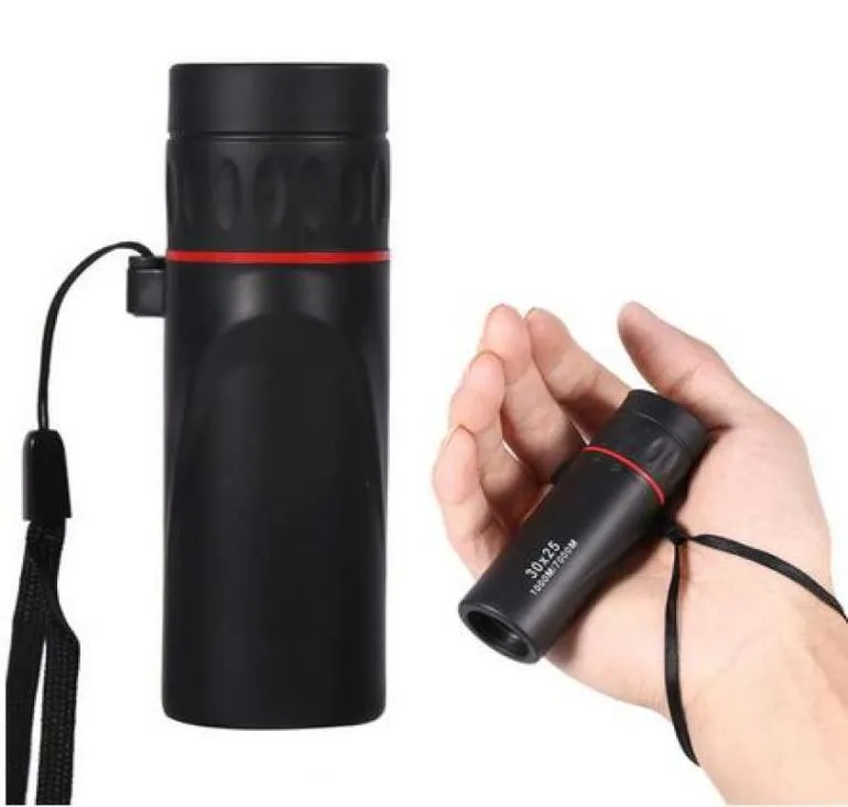 2019 30x25 HD Optical Monocular Low Night Vision Waterproof Mini Portable Focus Telescope Zoomable 10X Scope for Travel Huntin1311849