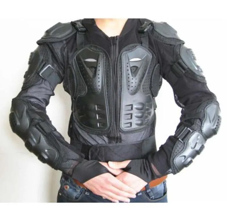 Moto Armors Motosiklet Ceket Tam Vücut Zırhı Motokros Yarışı Motosiklet Koruyucu Koruyucu Zırh Koruyucu Giyim Black5806493