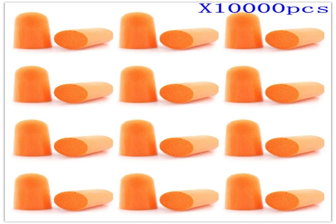 Vida saudável 10000 peças tampões de ouvido laranja proteção de isolamento acústico tampões de ouvido anti-ruído dormir para viagens 1676433